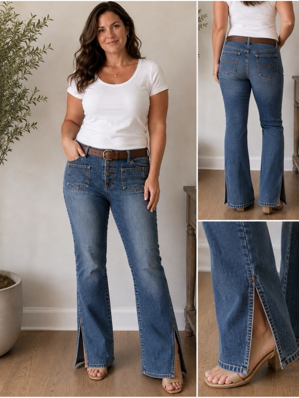 Abercrombie & Fitch VTG 90's Y2K Women's Hipster Jeans Rn 75654 Mid Rise 34x32